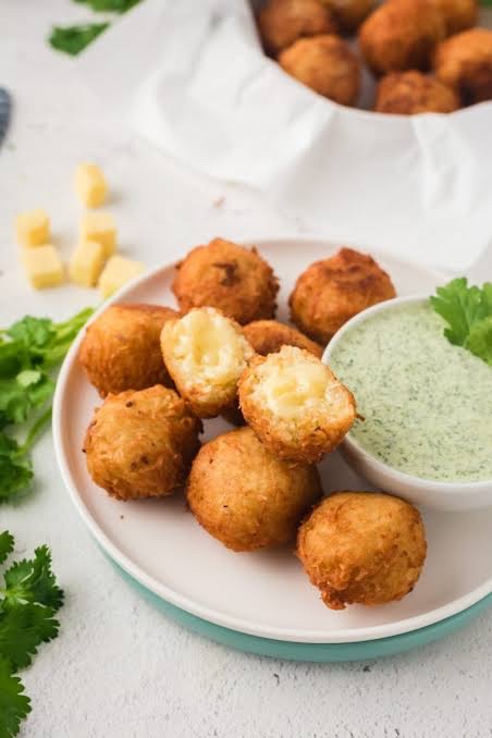 Stuffed Yuca Fritters